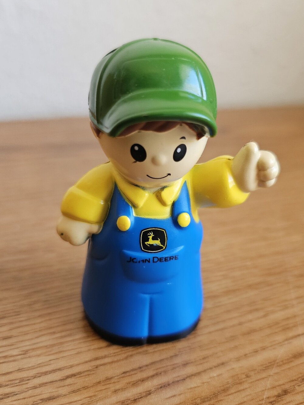 4/$10 Mega BloksJohn Deere Green Hat Yellow Shirt Blue Overalls Farm Figure Toy